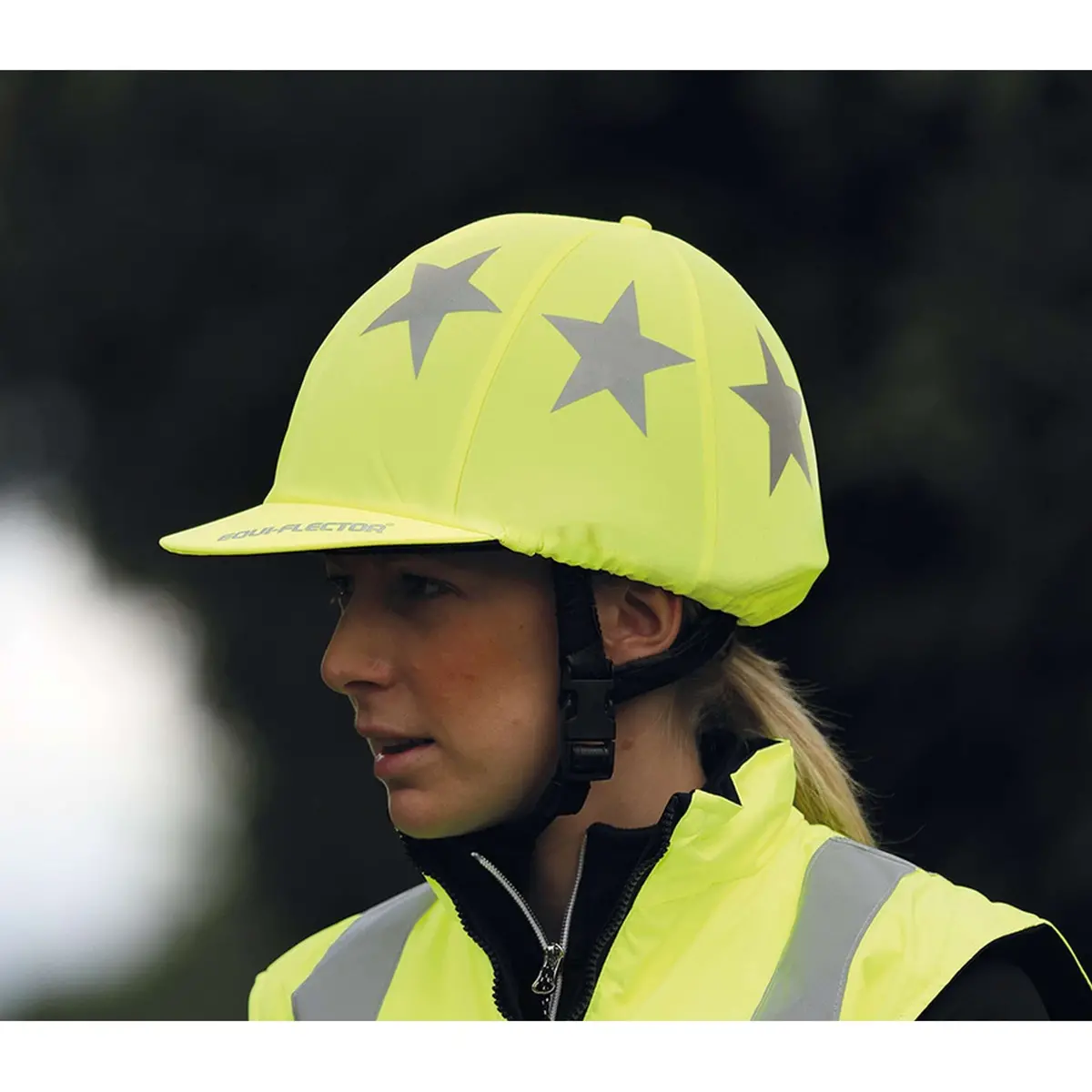 Equi-Flector Cap Cover Team Yellow 1