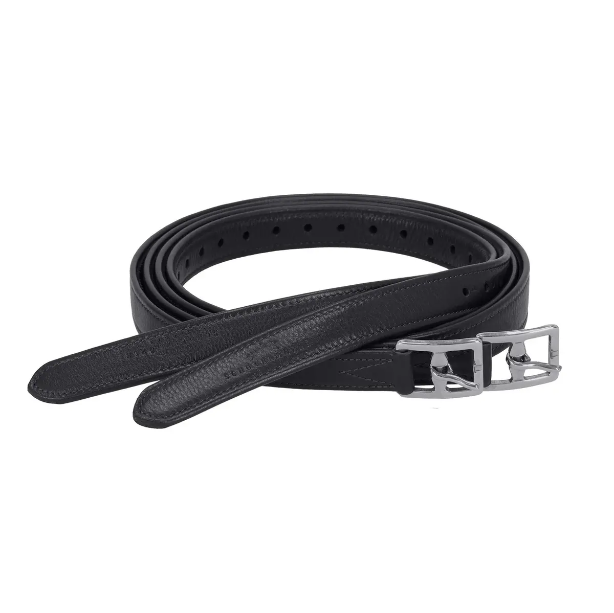 Schockemöhle Stijgbeugelriemen Colorado Soft Zwart/Zilver 1