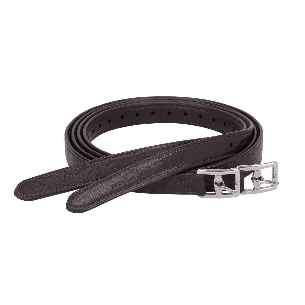 Schockemöhle Stijgbeugelriemen Colorado Soft Espresso/Zilver 1
