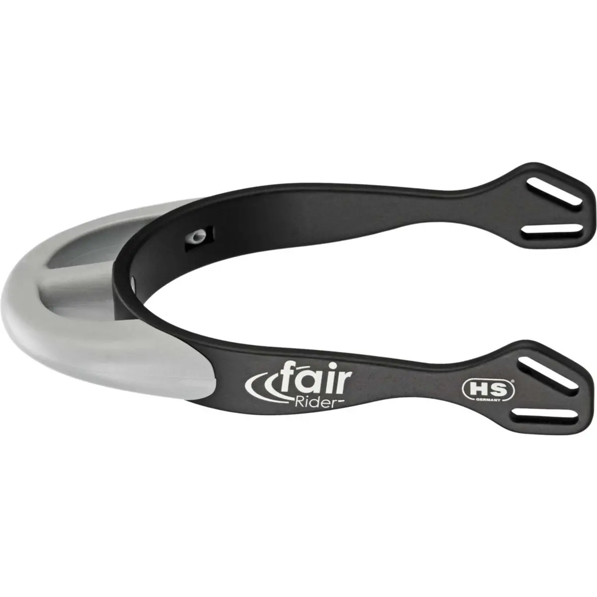 Sprenger Sporen Fairrider Half Rond Zwart/Zilver 1