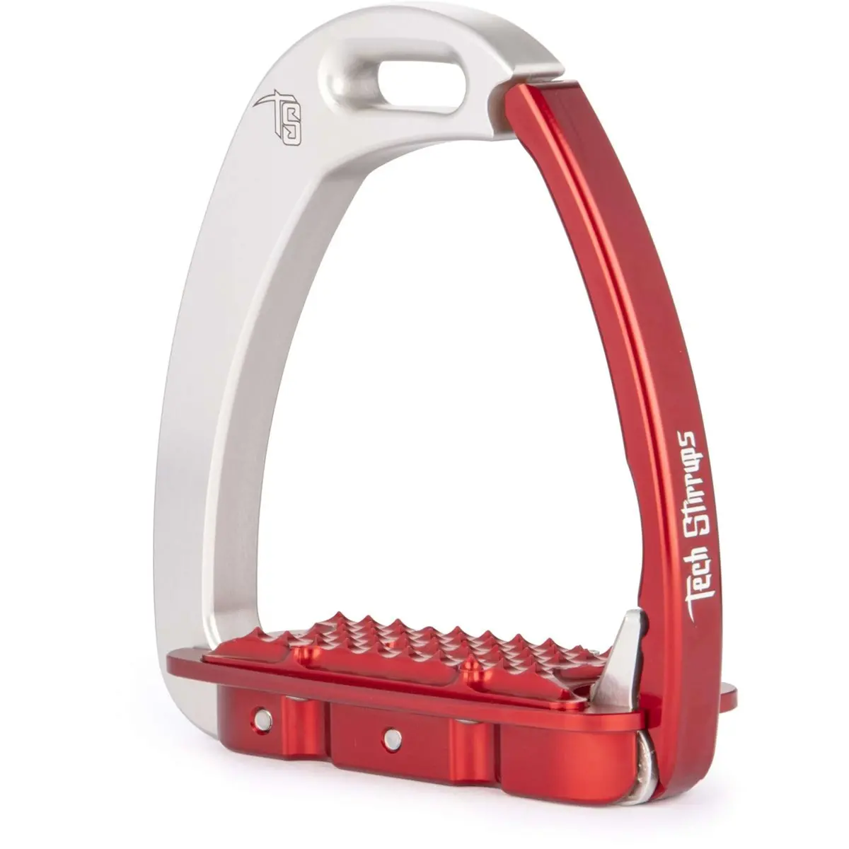 Tech Stirrups Stijgbeugels Venice Children Zilver/Rood 1