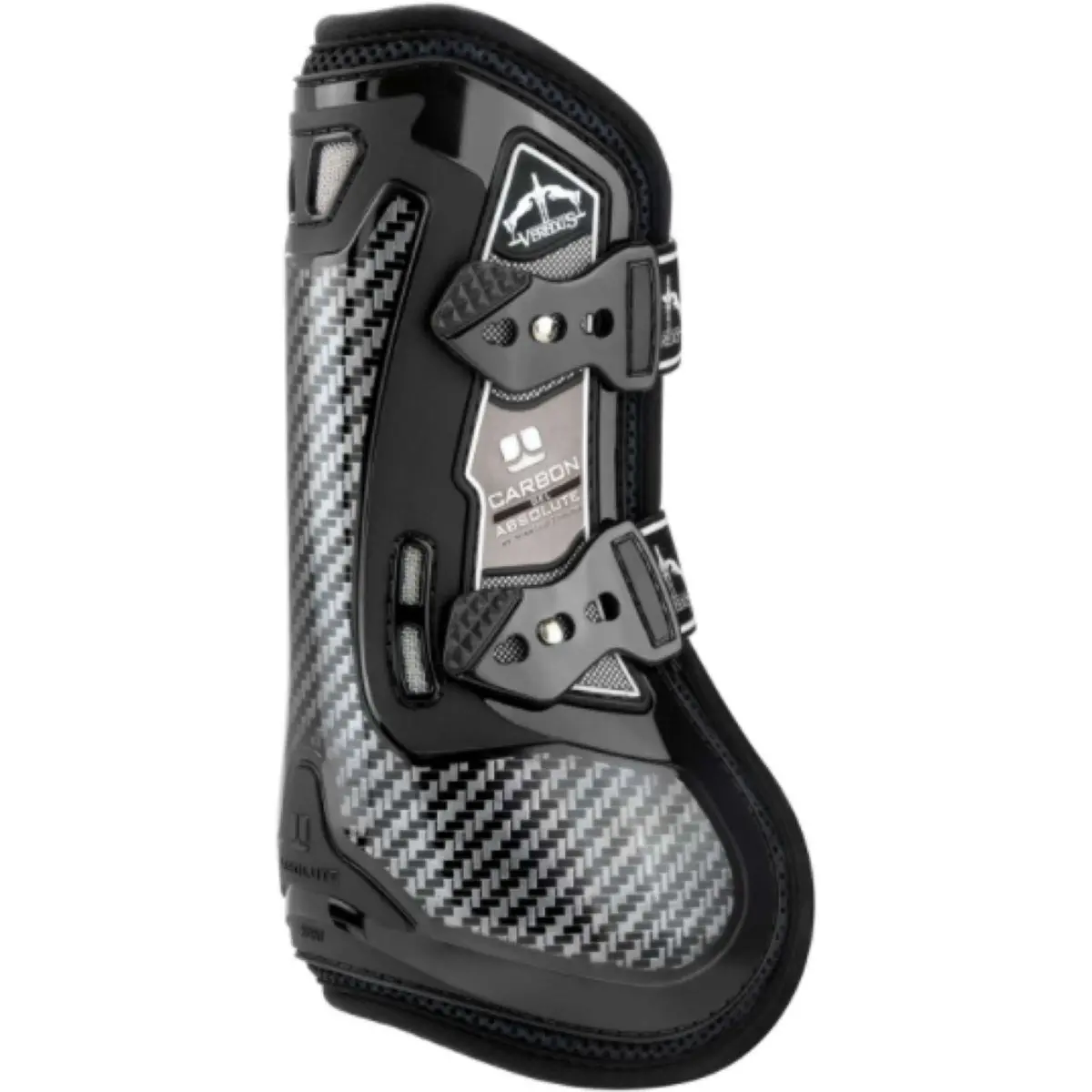 Veredus Peesbeschermers Carbon Gel Absolute Front Zwart 1