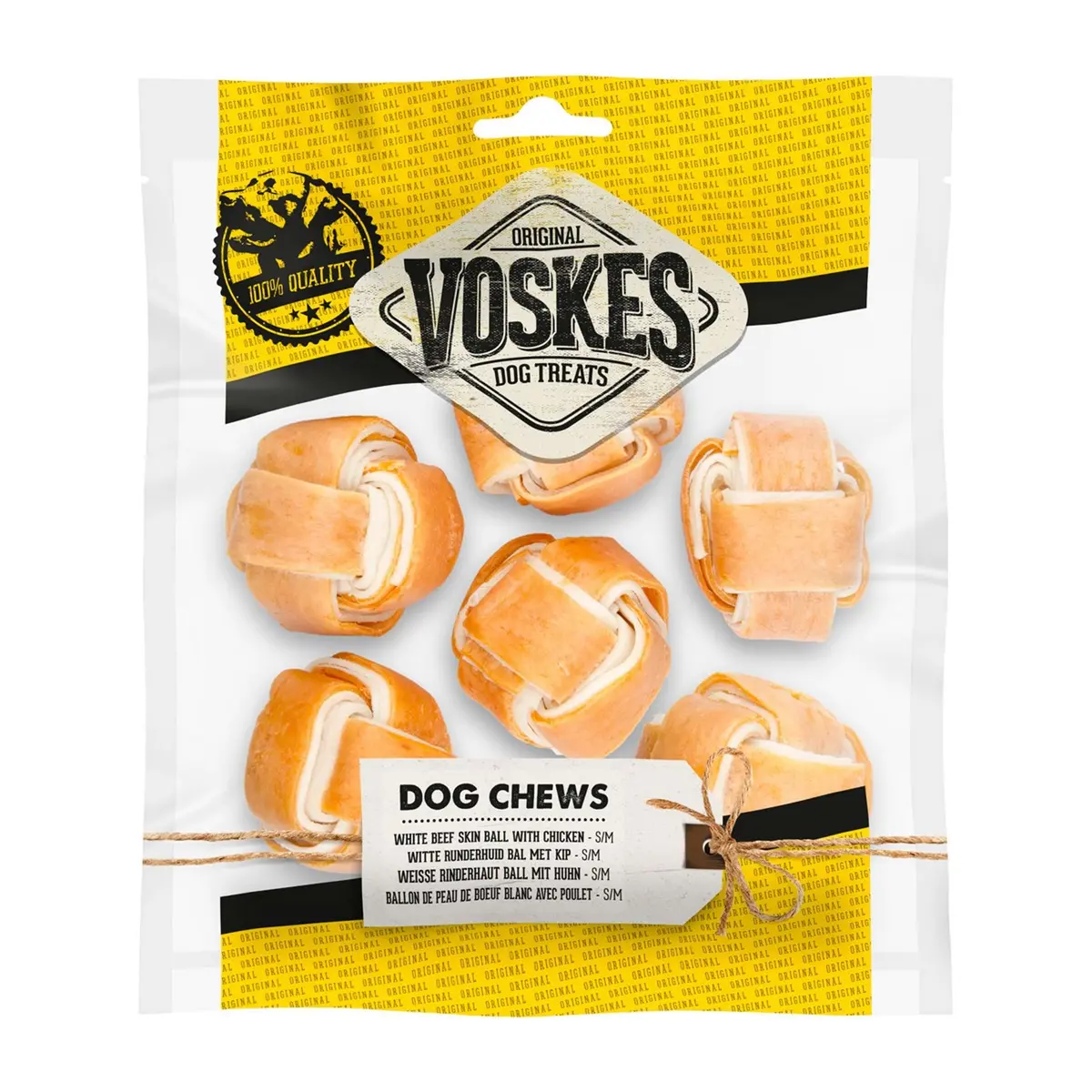 Voskes Bal White Kip 6 Stuks 1