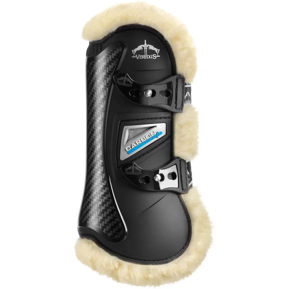 Veredus Peesbeschermers Carbon Gel Vento Front Sts Zwart 1