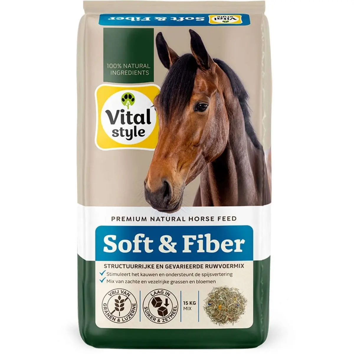 Vitalstyle Ruwvoermix Soft & Fiber 1