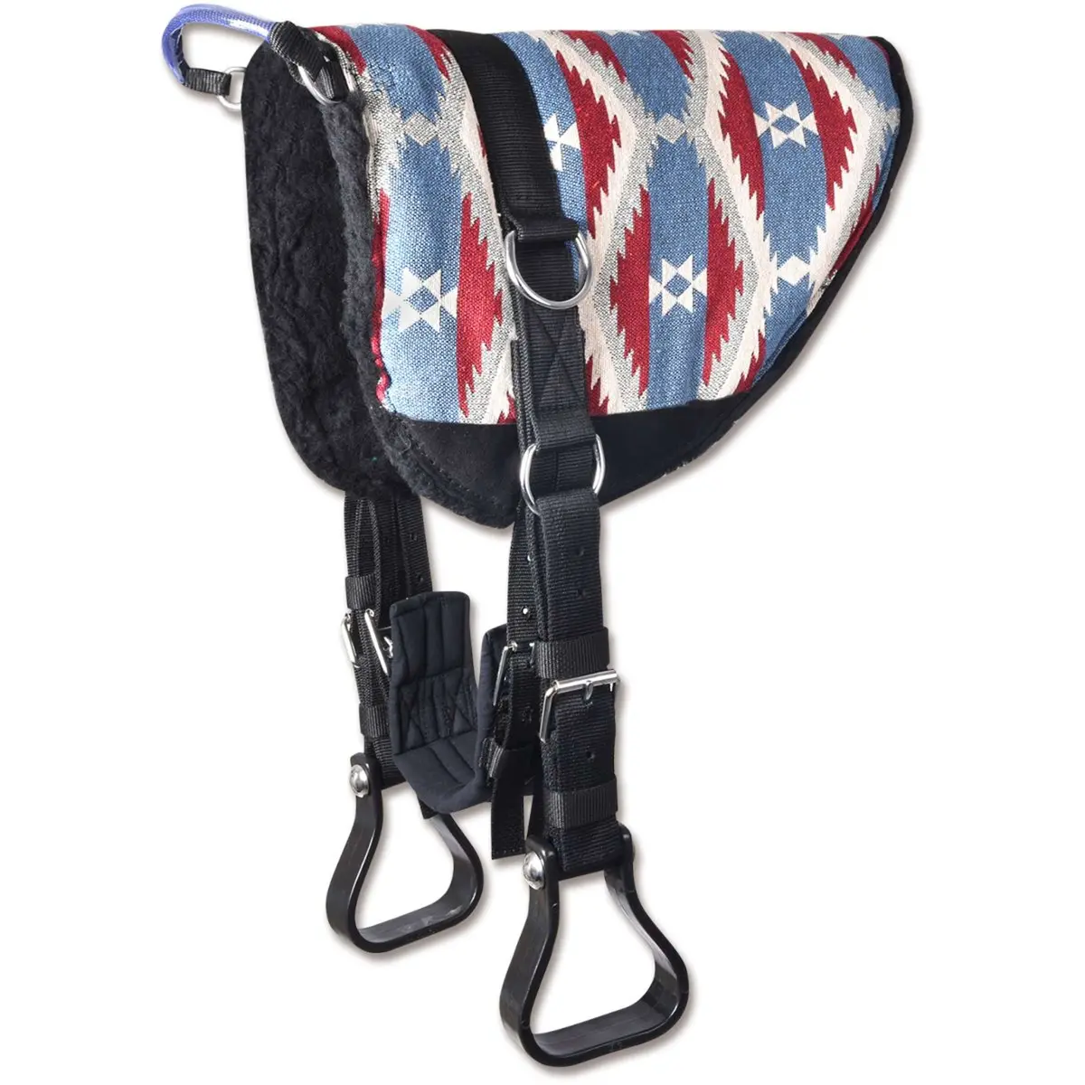 Waldhausen Bareback Pad Blauw/Rood 1