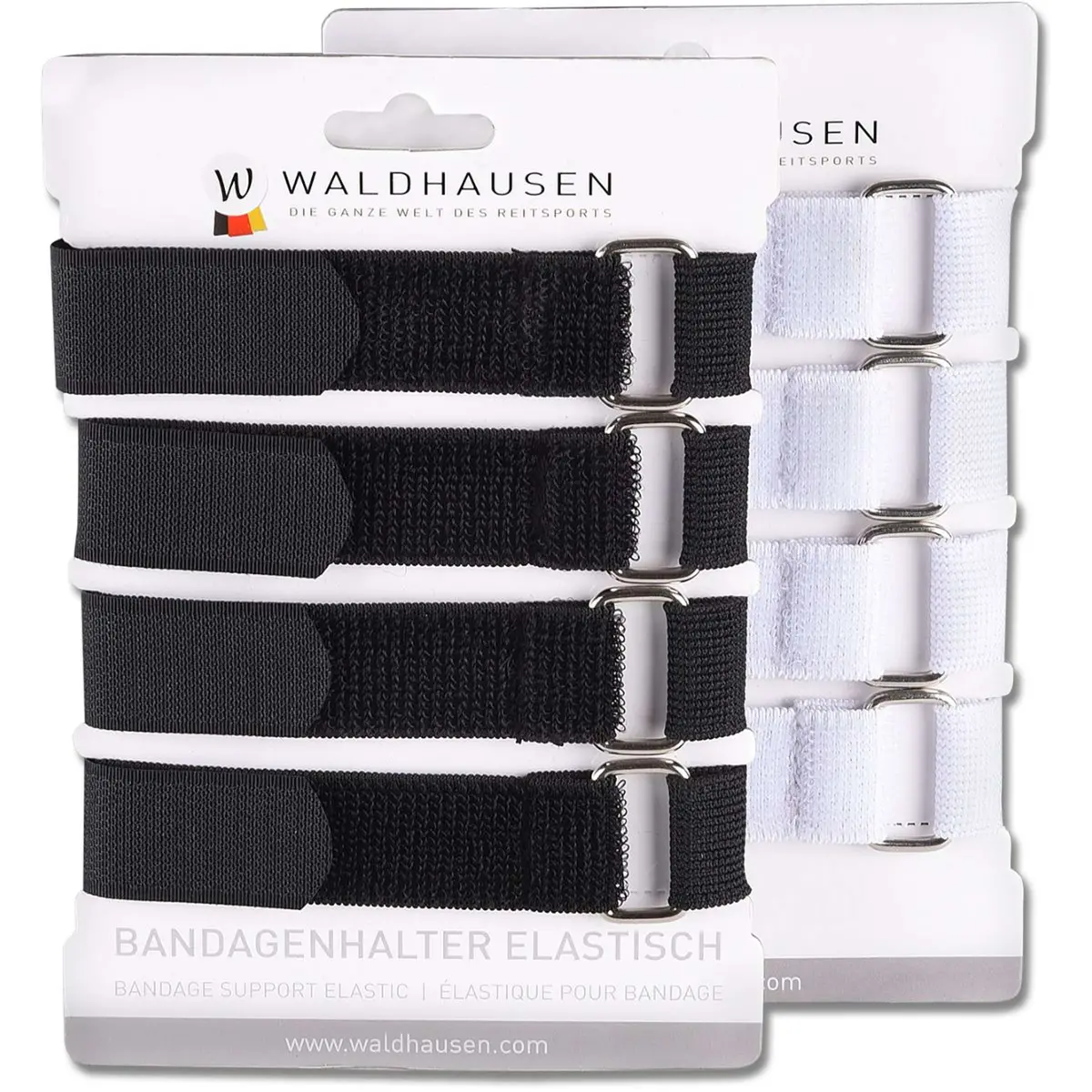 Waldhausen Bandagesluitingen 4 Stuk Zwart 1