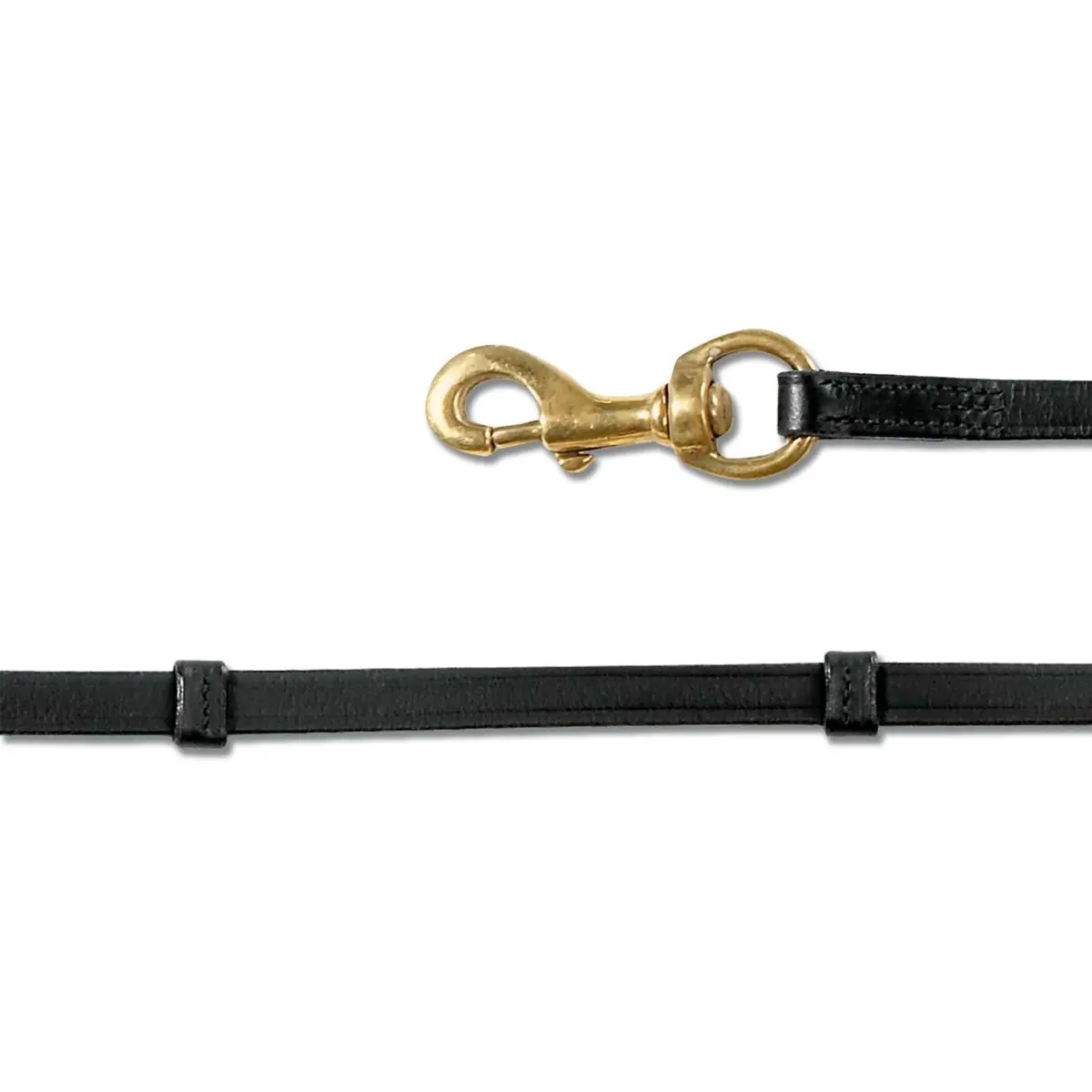 Waldhausen Ijslanderteugels Leder Zwart/Messing 1