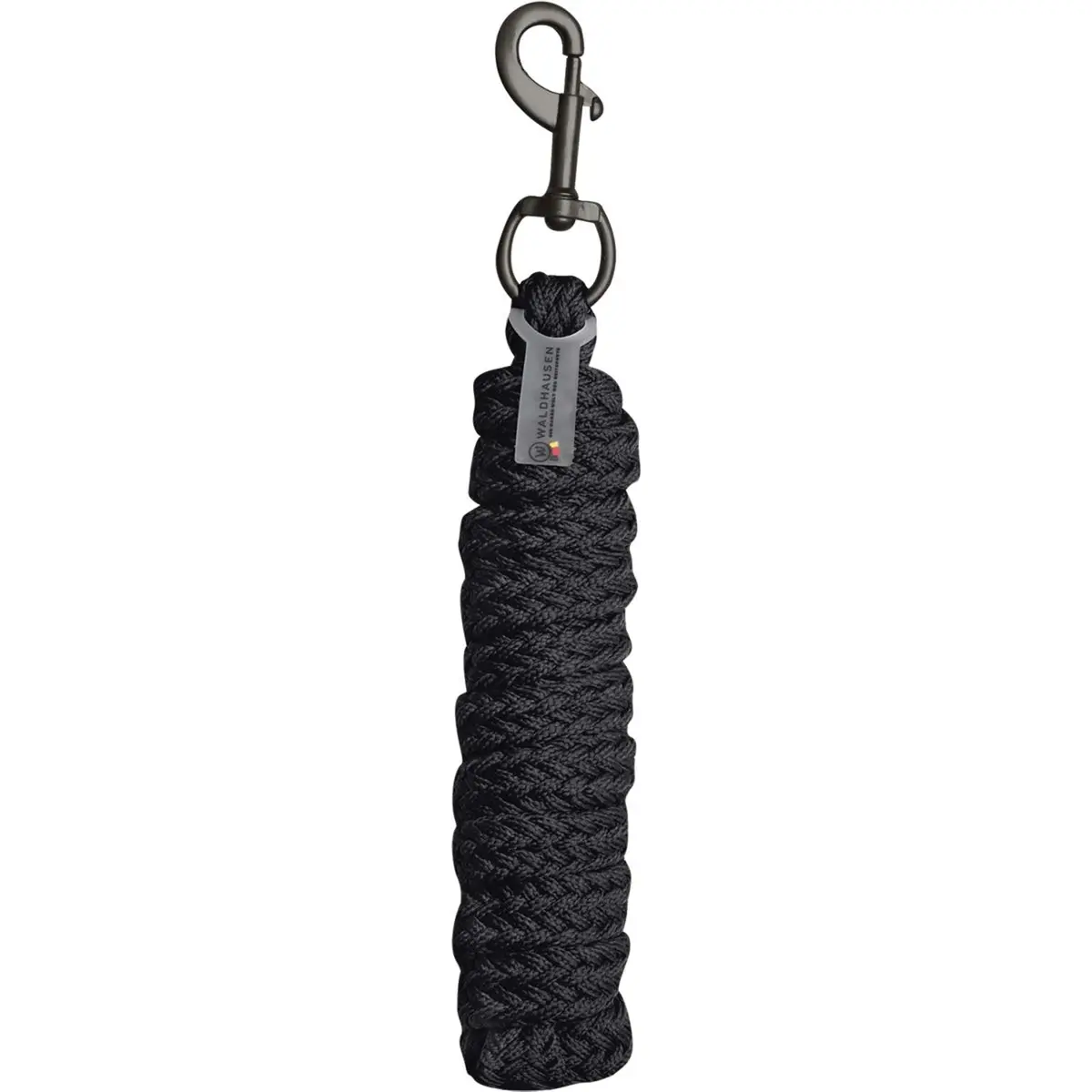 Waldhausen Halstertouw Gloomy Met Musketonhaak Zwart 1