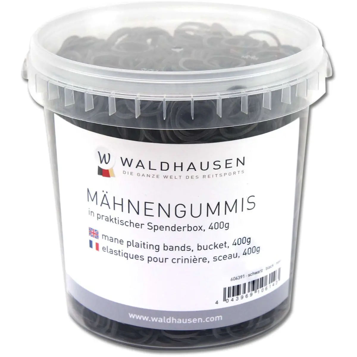 Waldhausen Manenelastiekjes In Emmer Zwart 1