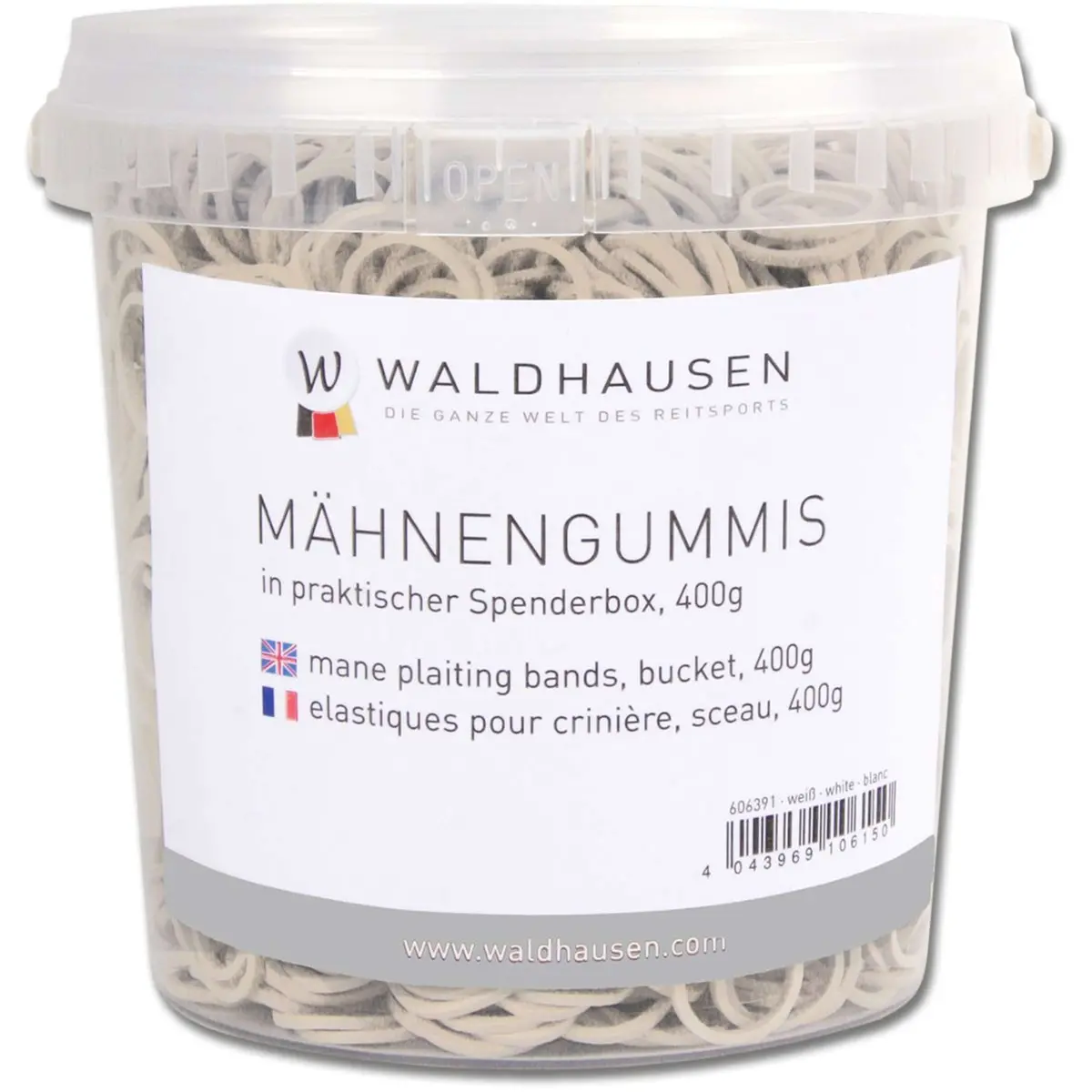 Waldhausen Manenelastiekjes In Emmer Wit 1