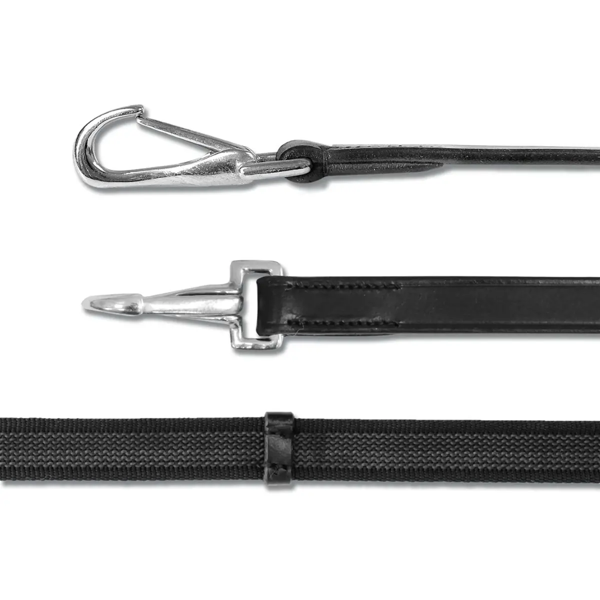 Waldhausen Teugels X-Line 19Mm Anti-Slip Met Karabijners Zwart 1