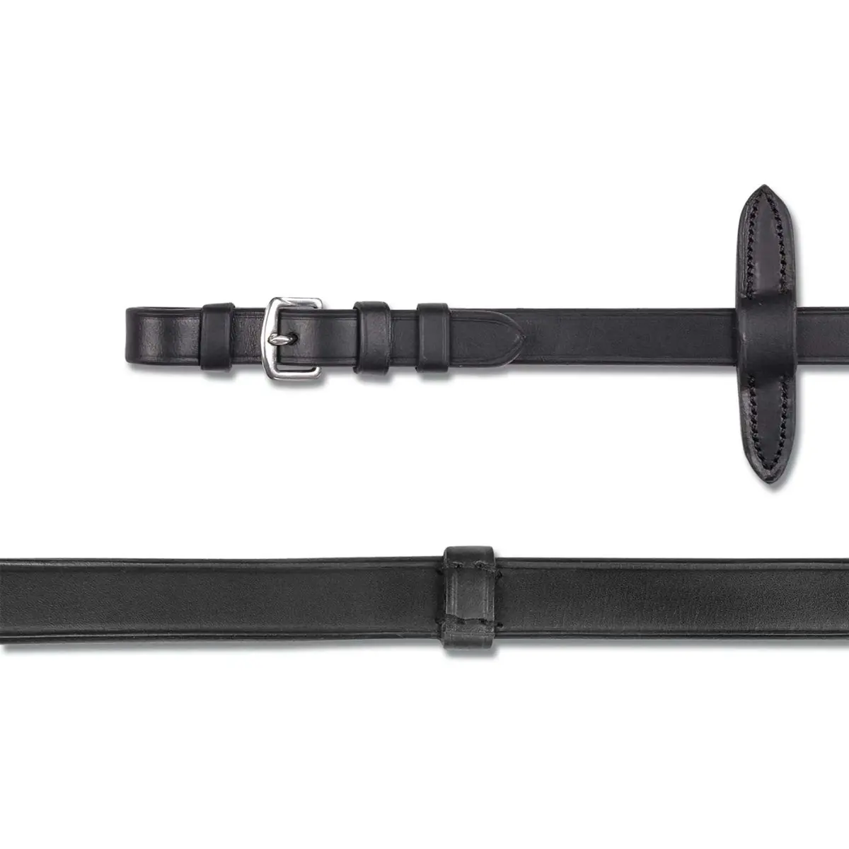 Waldhausen Teugel X-Line Leder Extra Lang Zwart 1