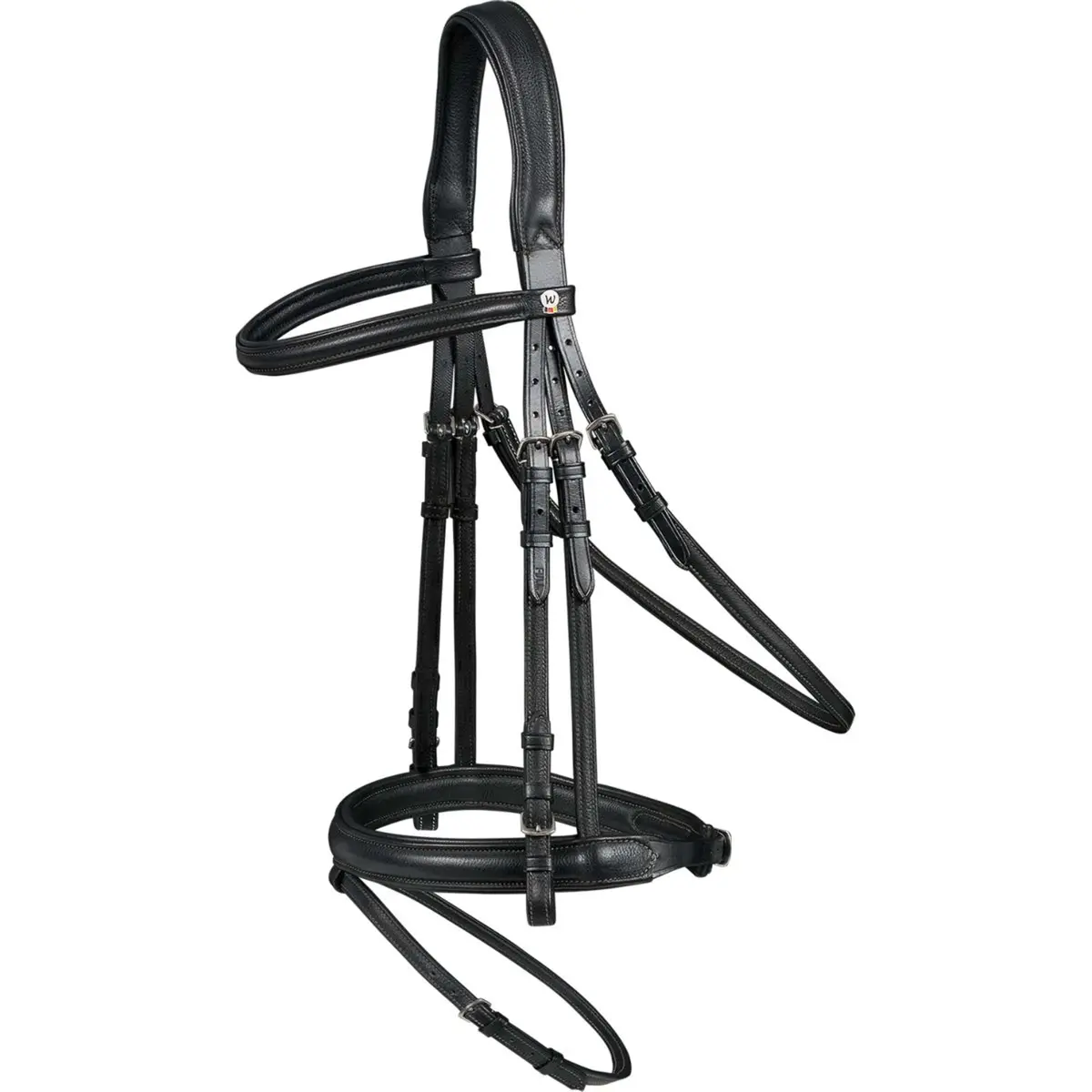 Waldhausen Trenshoofdstel X-Line Supersoft Engels Gecombineerd Zwart 1