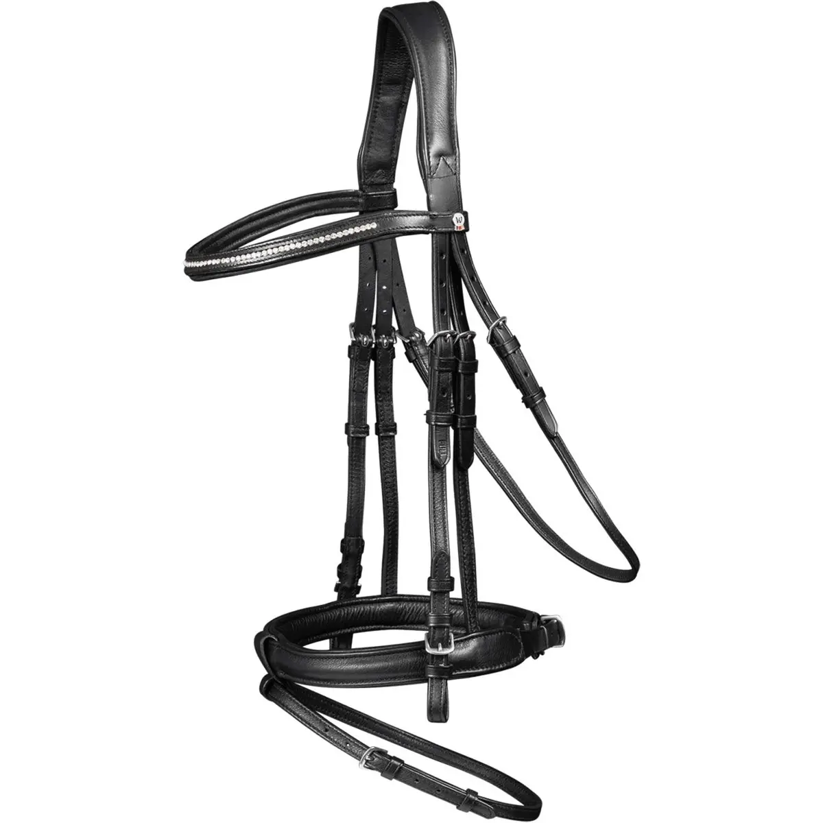 Waldhausen Trenshoofdstel X-Line Supersoft Glam Engels Gecombineerd Zwart 1