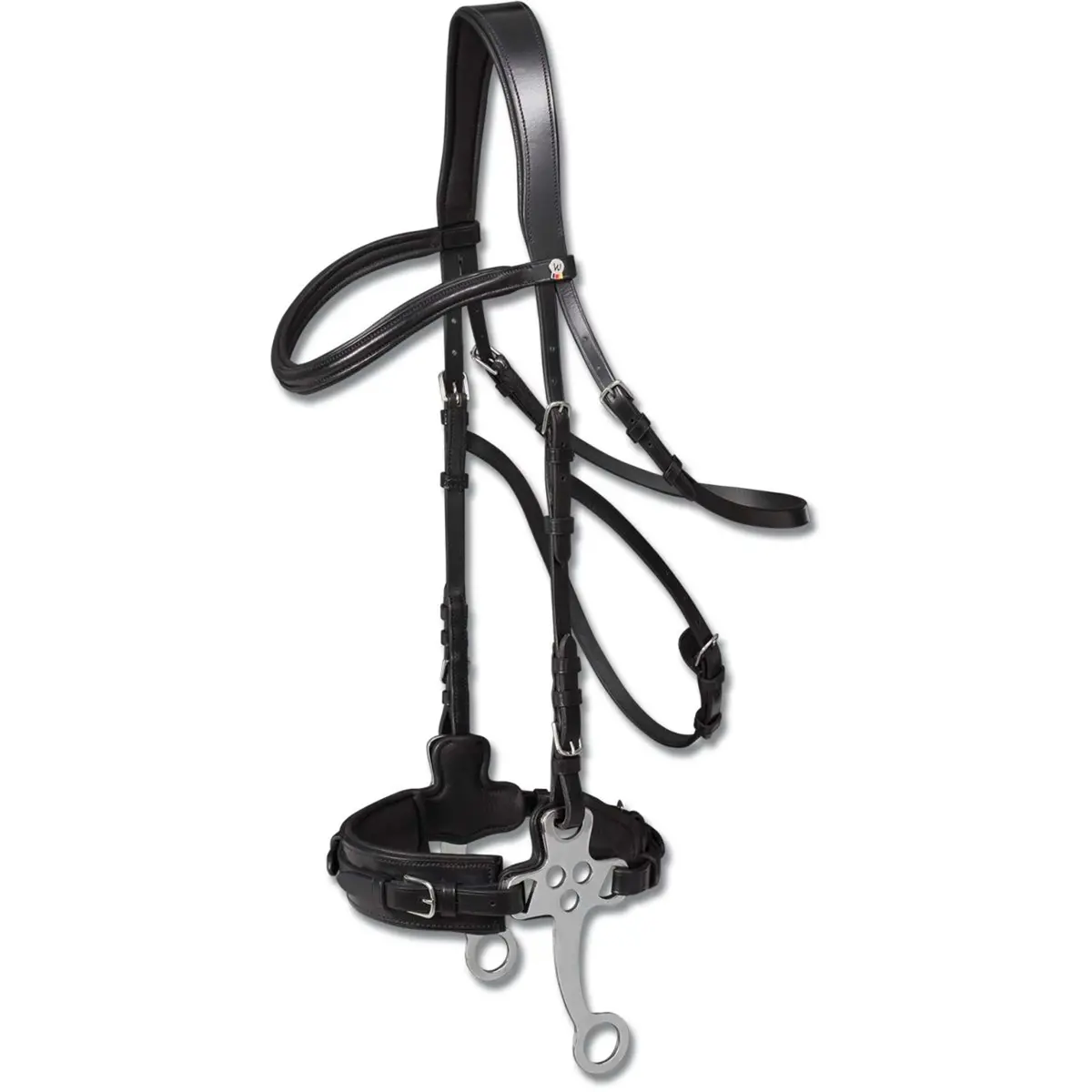 Waldhausen Hackamore Hoofdstel X-Line Zwart 1
