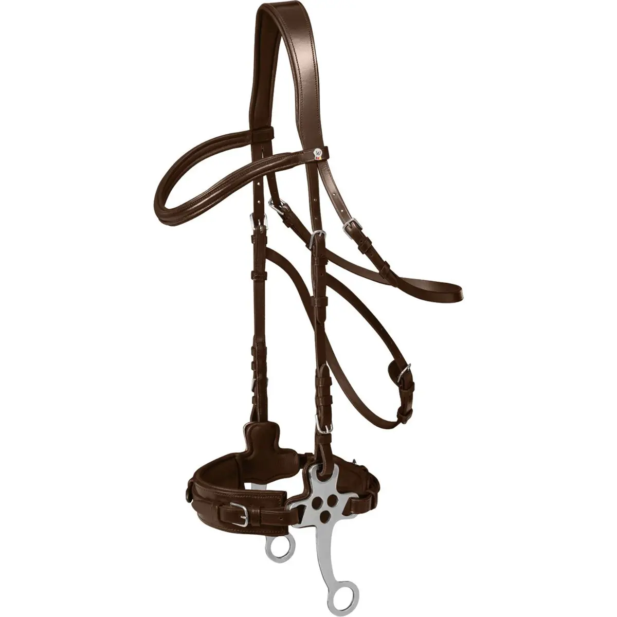 Waldhausen Hackamore Hoofdstel X-Line Bruin 1