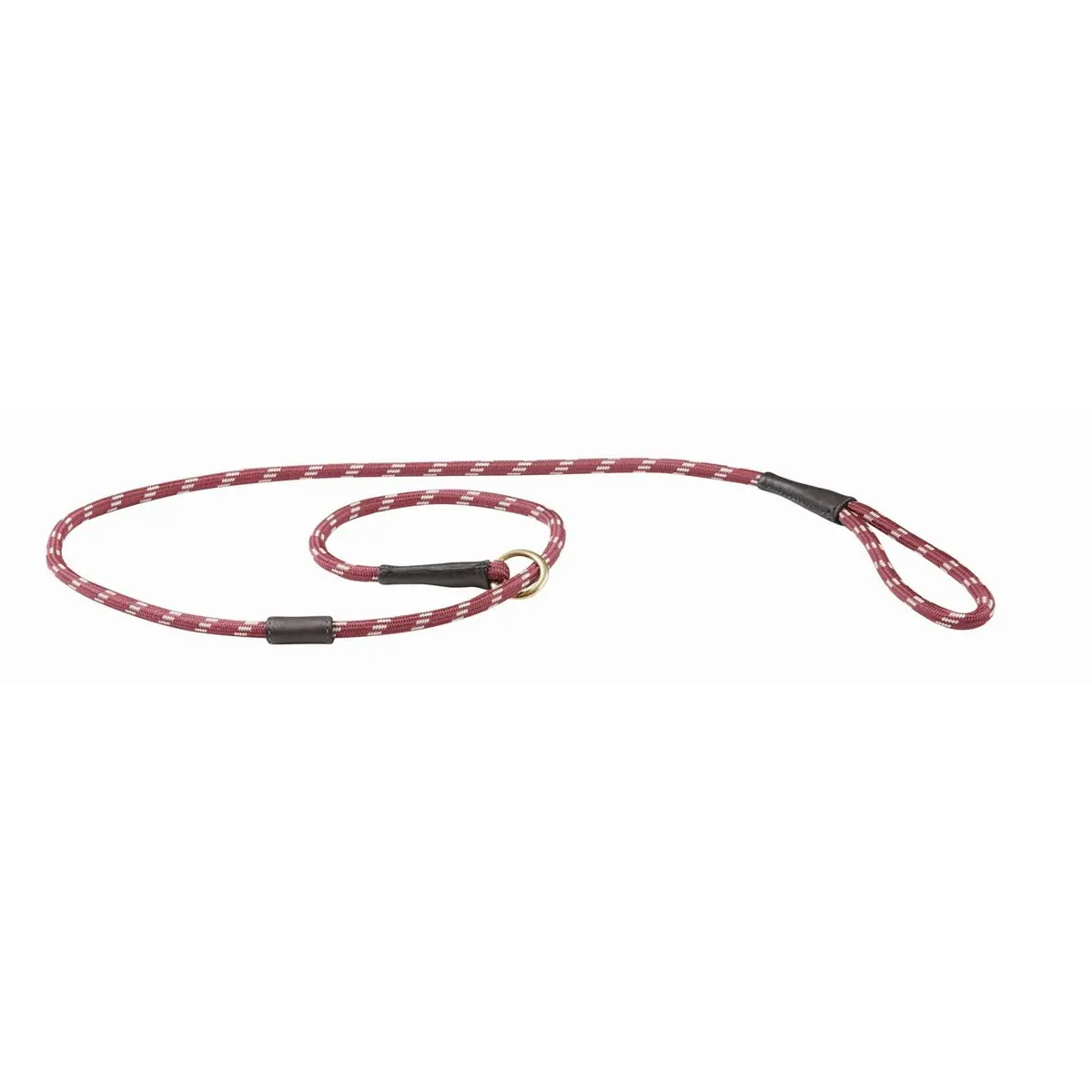 Weatherbeeta Slip Dog Lead Rope Leather Burgundy/Brown 1