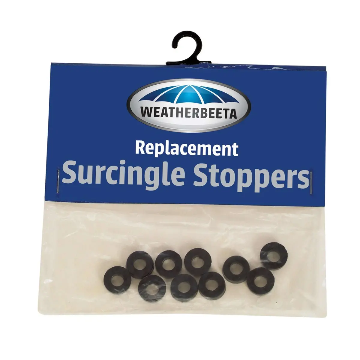 Weatherbeeta Singel Stoppers Rubber 10 Stuks Black 1