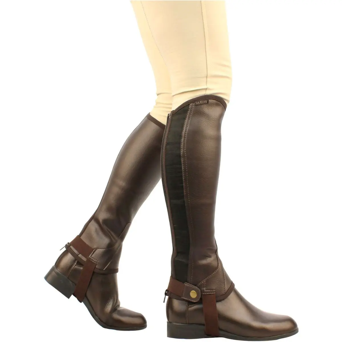 Saxon Chaps Equileather Bruin 1