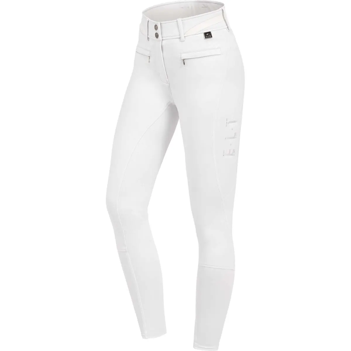 Elt Rijbroek Maja Glam Curved High Waist Wit 1