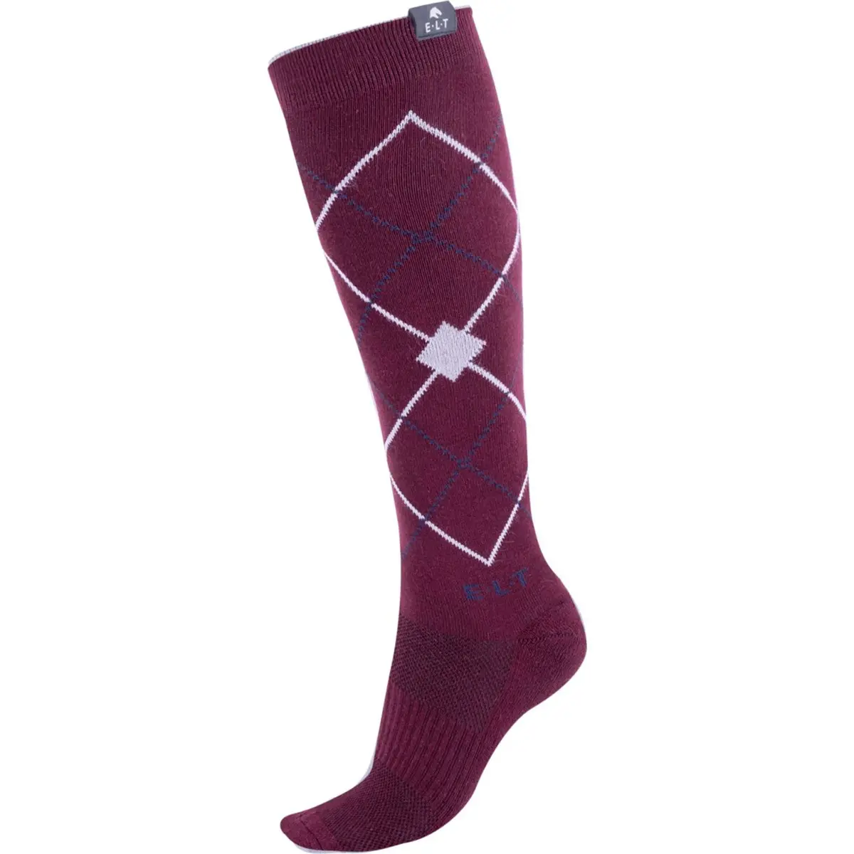Elt Rijsokken Argyle Velvet Red 1