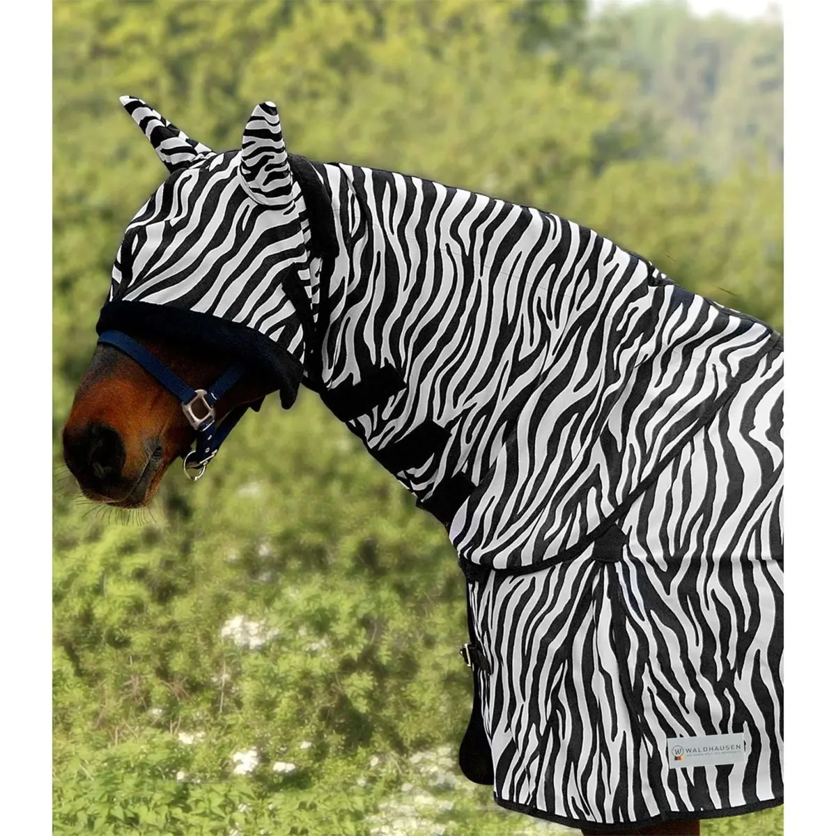Waldhausen Halsstuk Zebra Zwart/Wit 1