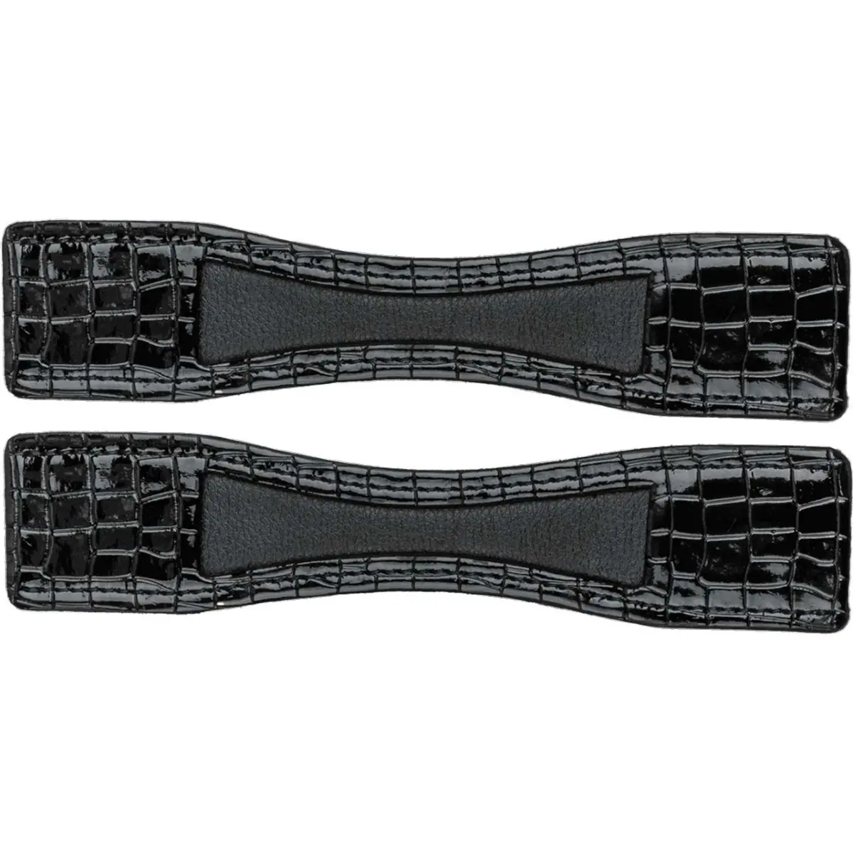 Waldhausen Spoorbeschermers Leer Zwart/Croco 1