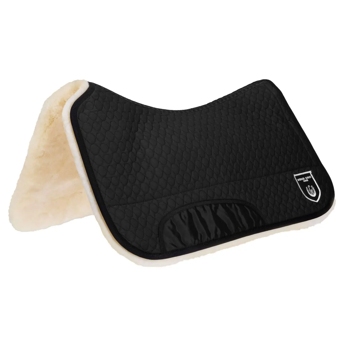 Werner Christ Westernpad Sheepskin 30Mm Zwart/Naturel 1
