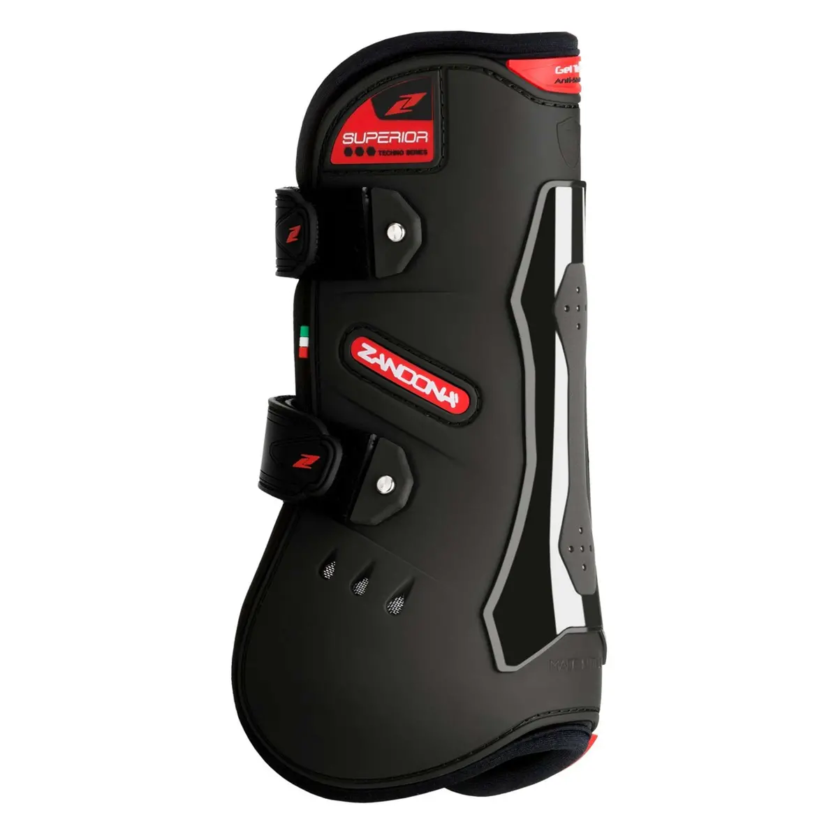 Zandona Peesbeschermers Superior Air Velcro Tendon Zwart 1