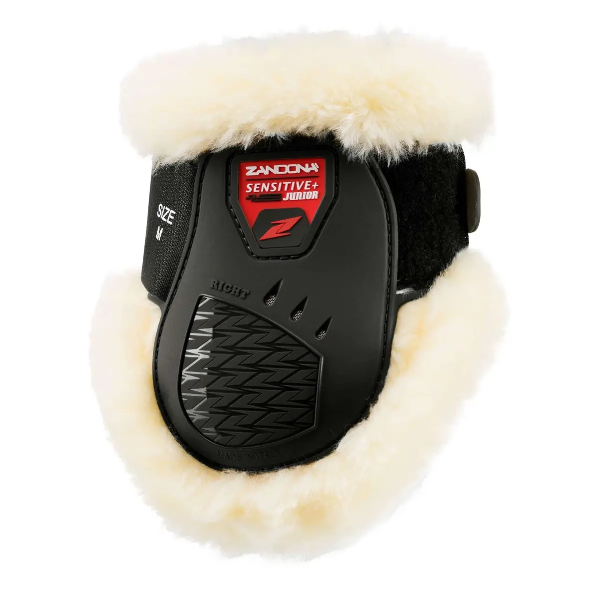 Zandona Strijklappen Carbon Air Sensitive Plus Junior Fetlock Zwart 1