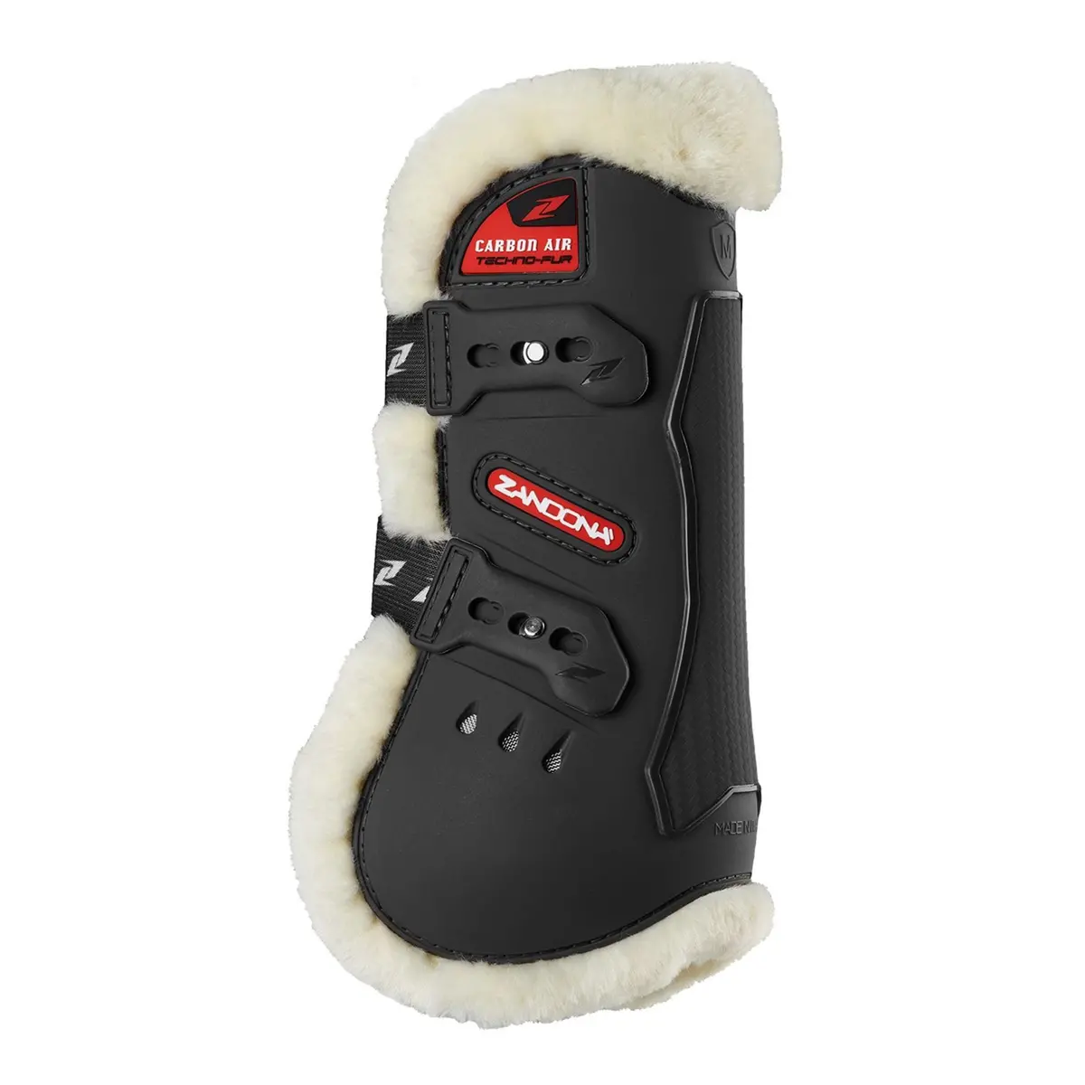 Zandona Peesbeschermers Carbon Air Techno Fur Tendon Zwart 1