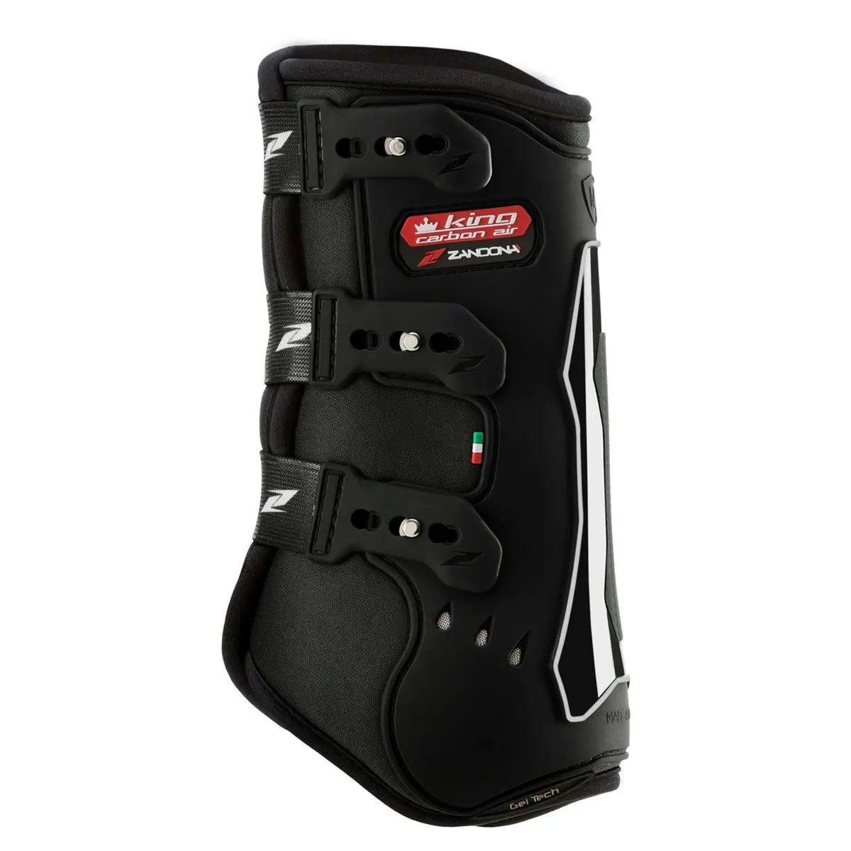 Zandona Beenbeschermers King Carbon Air Front Zwart 1