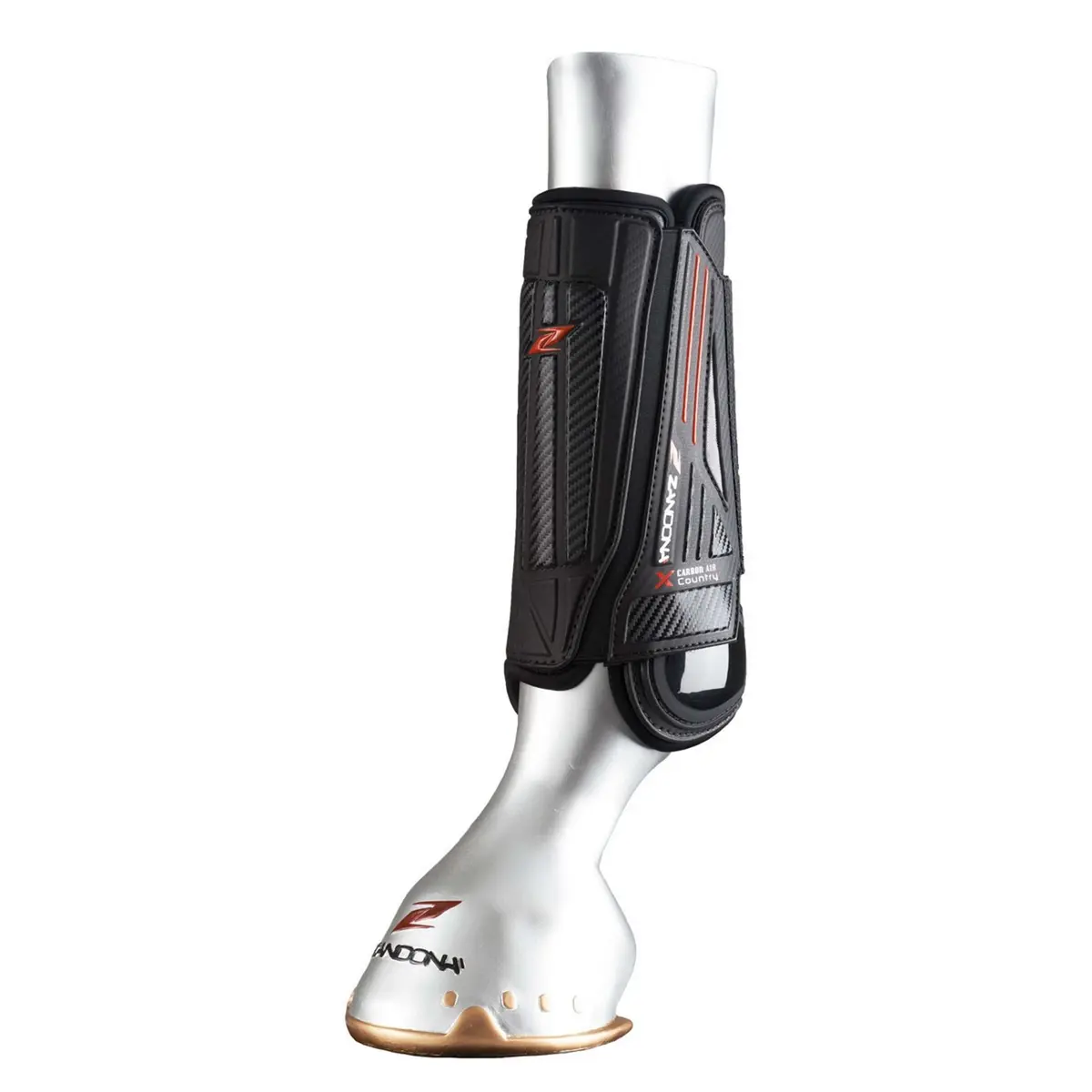 Zandona Beenbeschermers Carbon Air X-Country Back Zwart 1
