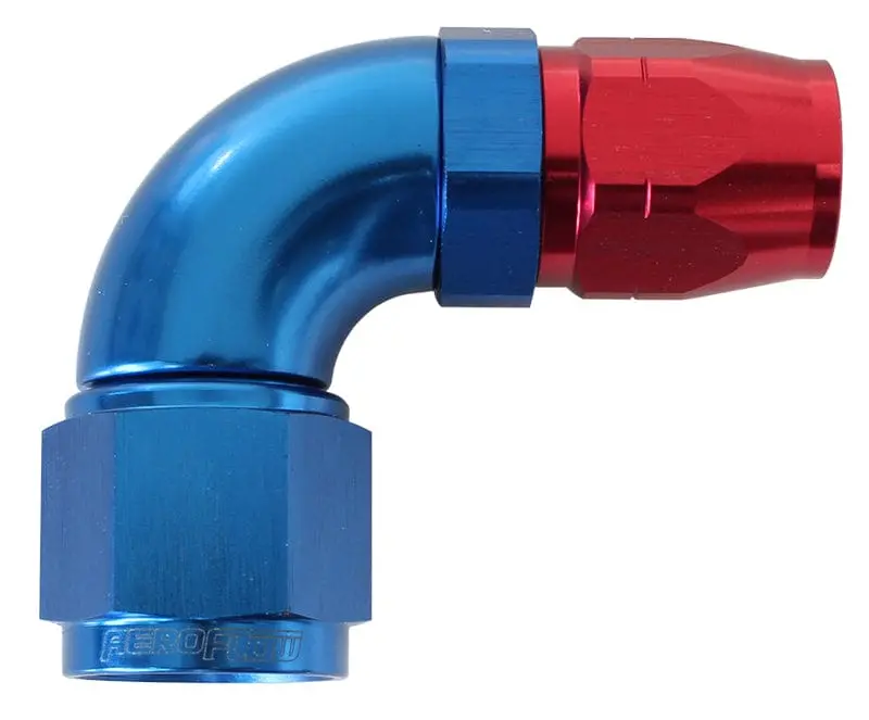 550 Series Stepped Swivel Hose End – -10An To -8 Hose, 90° Cutter Style 1