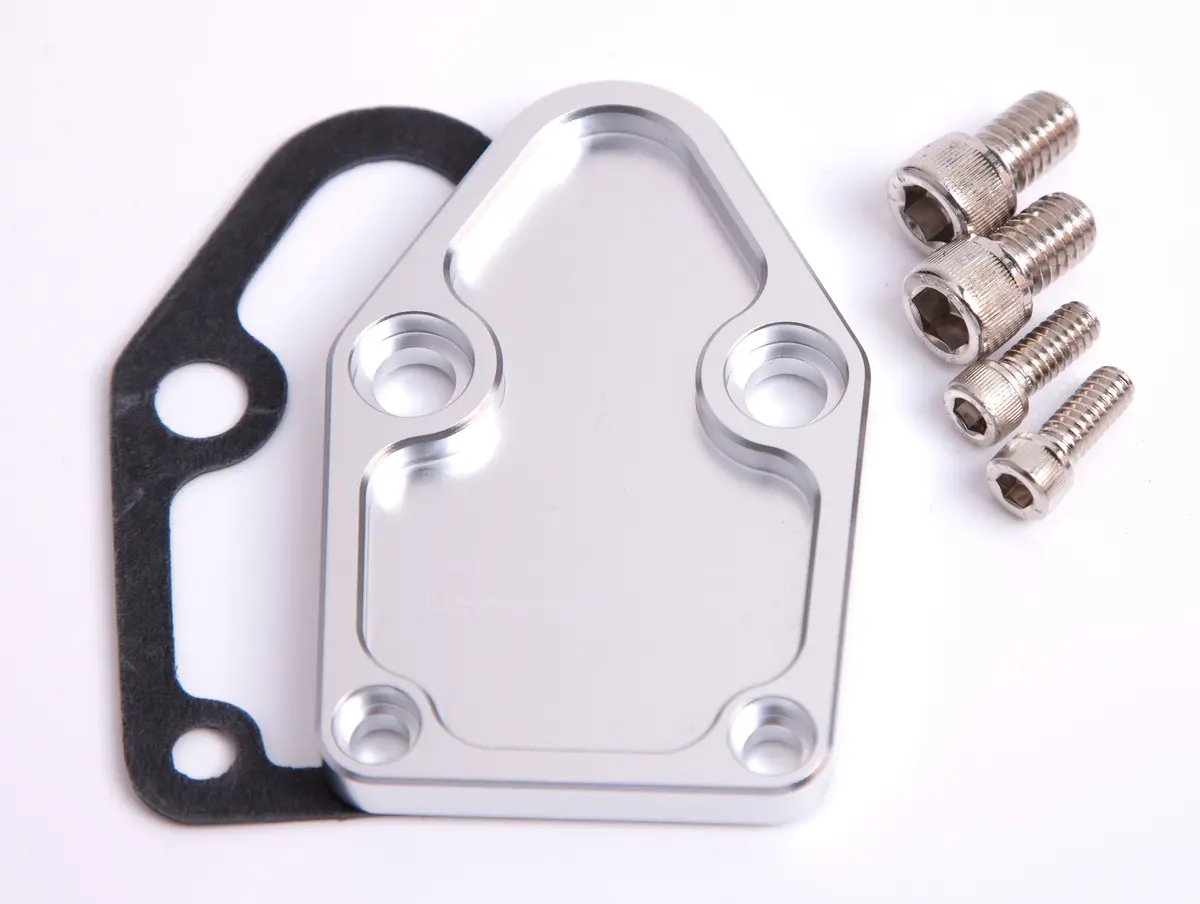 Silver Billet Fuel Pump Block-Off Plate – Af64-2028S 1