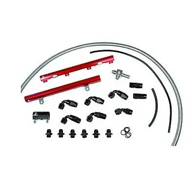 Aeromotive Billet Aluminum Fuel Rails – -8An Inlets, Polished Finish, 14124 1