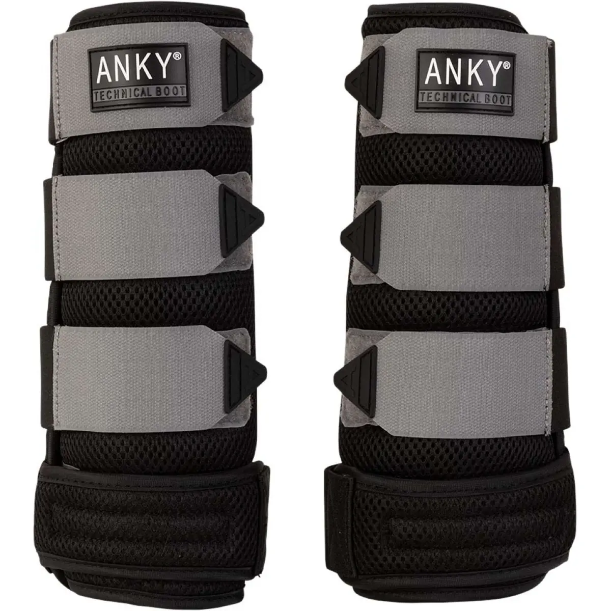 Anky 3-In-1 Beenbeschermer 3D Mesh Black/Steel Grey 1