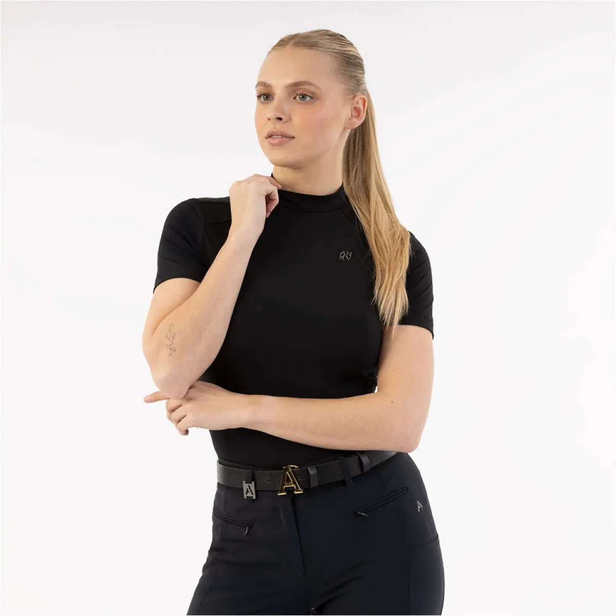 Anky T-Shirt Mockneck Tee Atc261205 Zwart 1