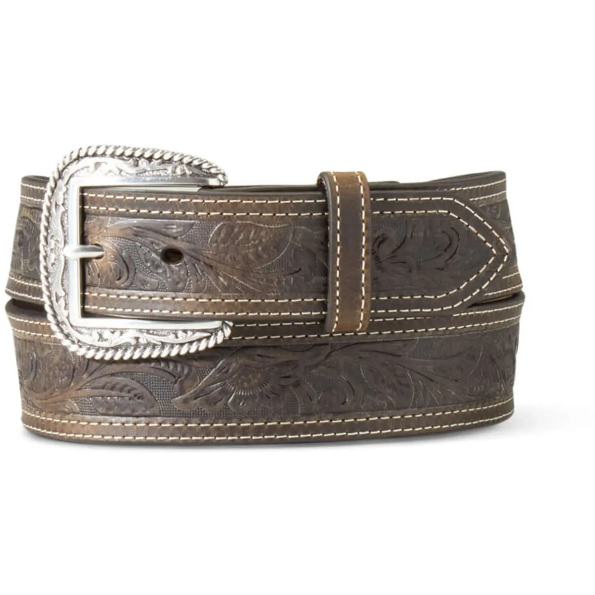 Ariat Riem Tooled Double Stitched Bruin 1