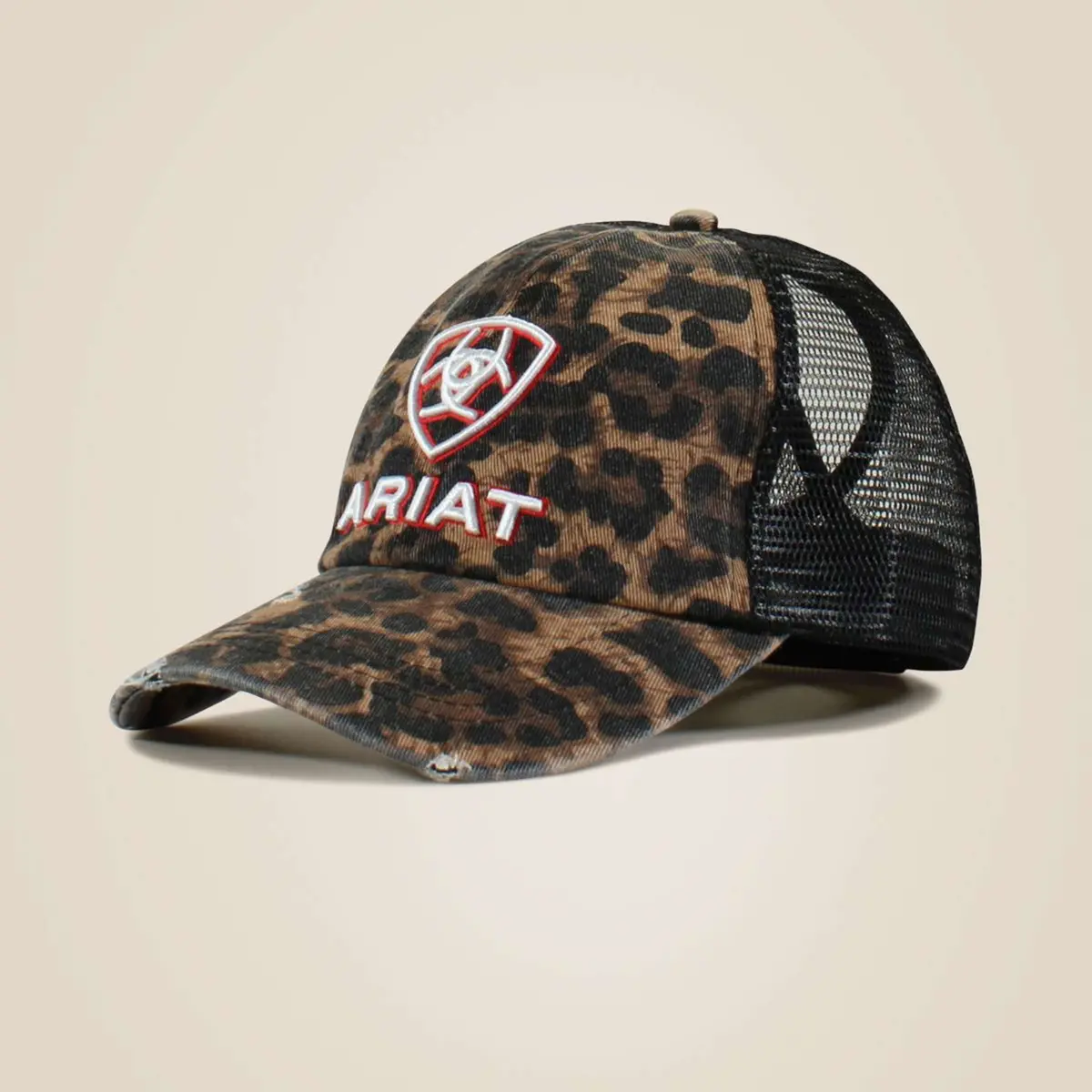 Ariat Pet Embellished Logo Cheetah Print Dames Zwart 1