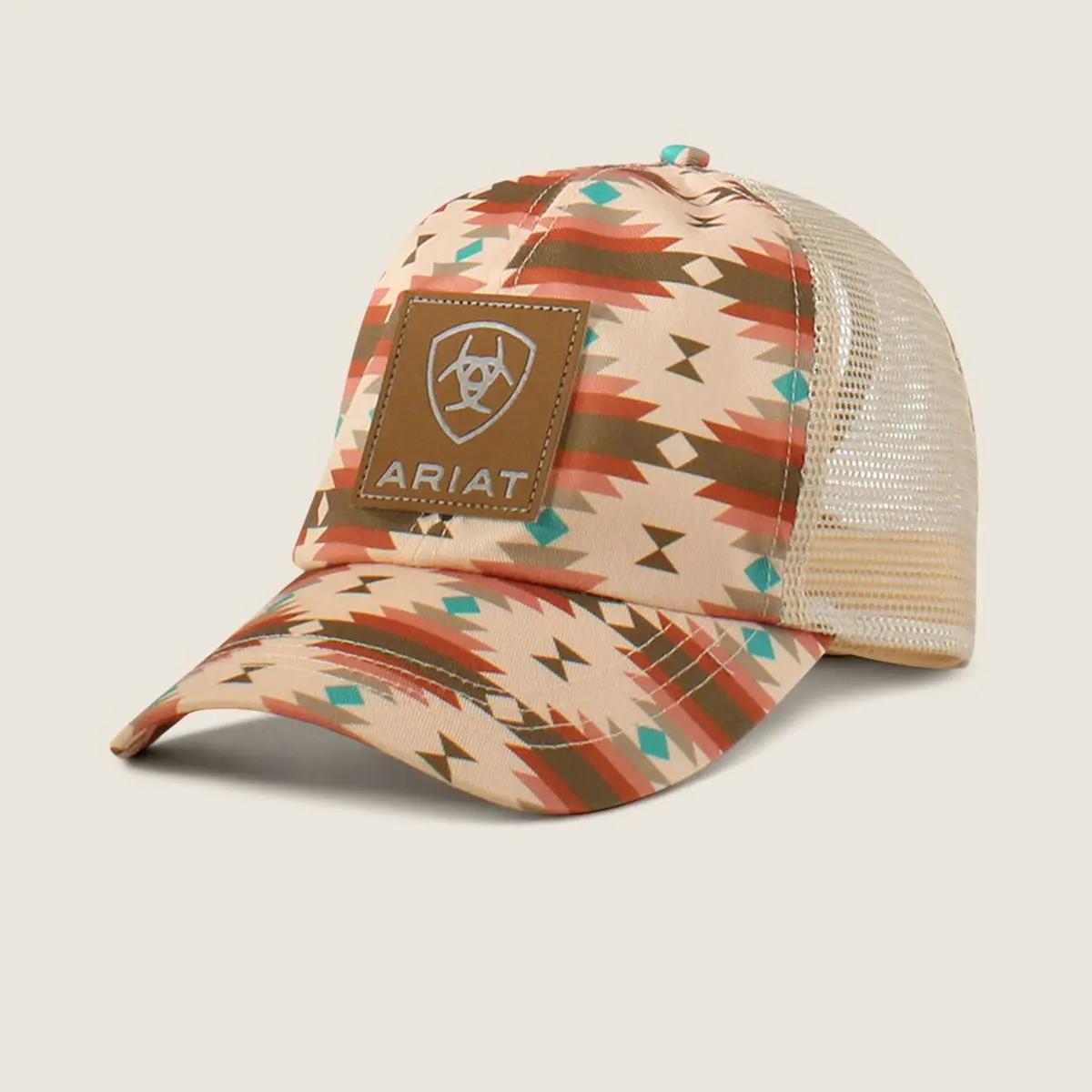 Ariat Pet South West Print Logo Patch Dames Roze 1