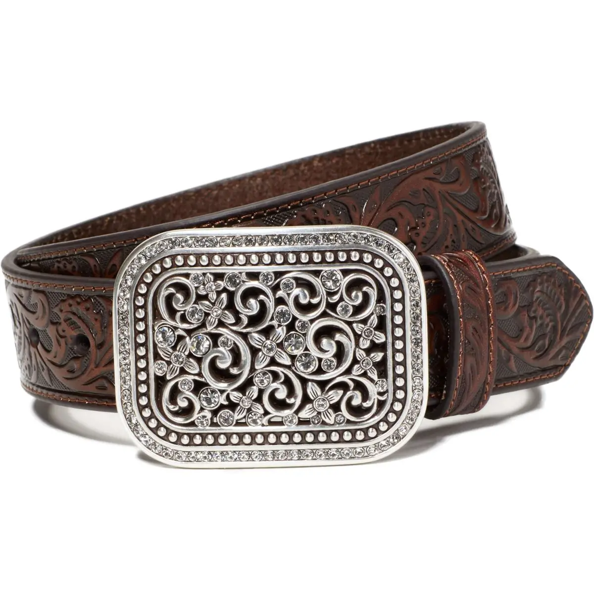 Ariat Riem Rhinestone Fillagree Bruin 1