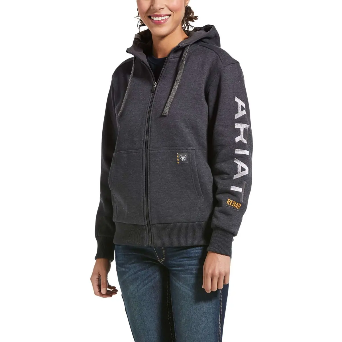 Ariat Vest Rebar All-Weather Dames Charcoal Heather 1