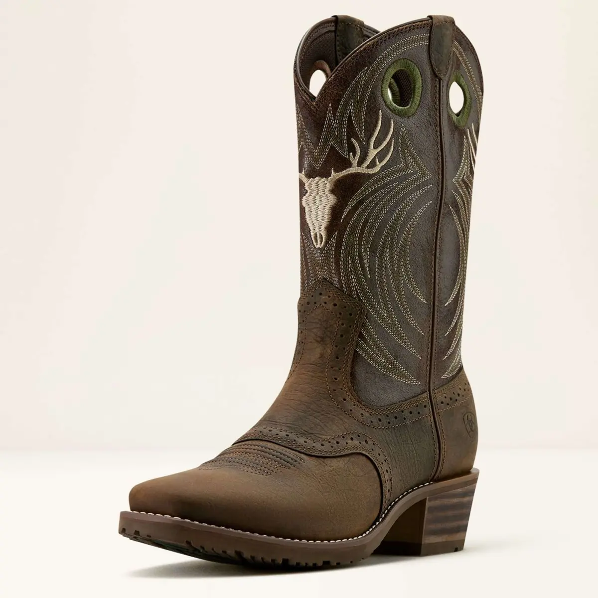 Ariat Westernlaarzen Hybrid Roughstock Antler Heren Wild Taupe/Espresso 1
