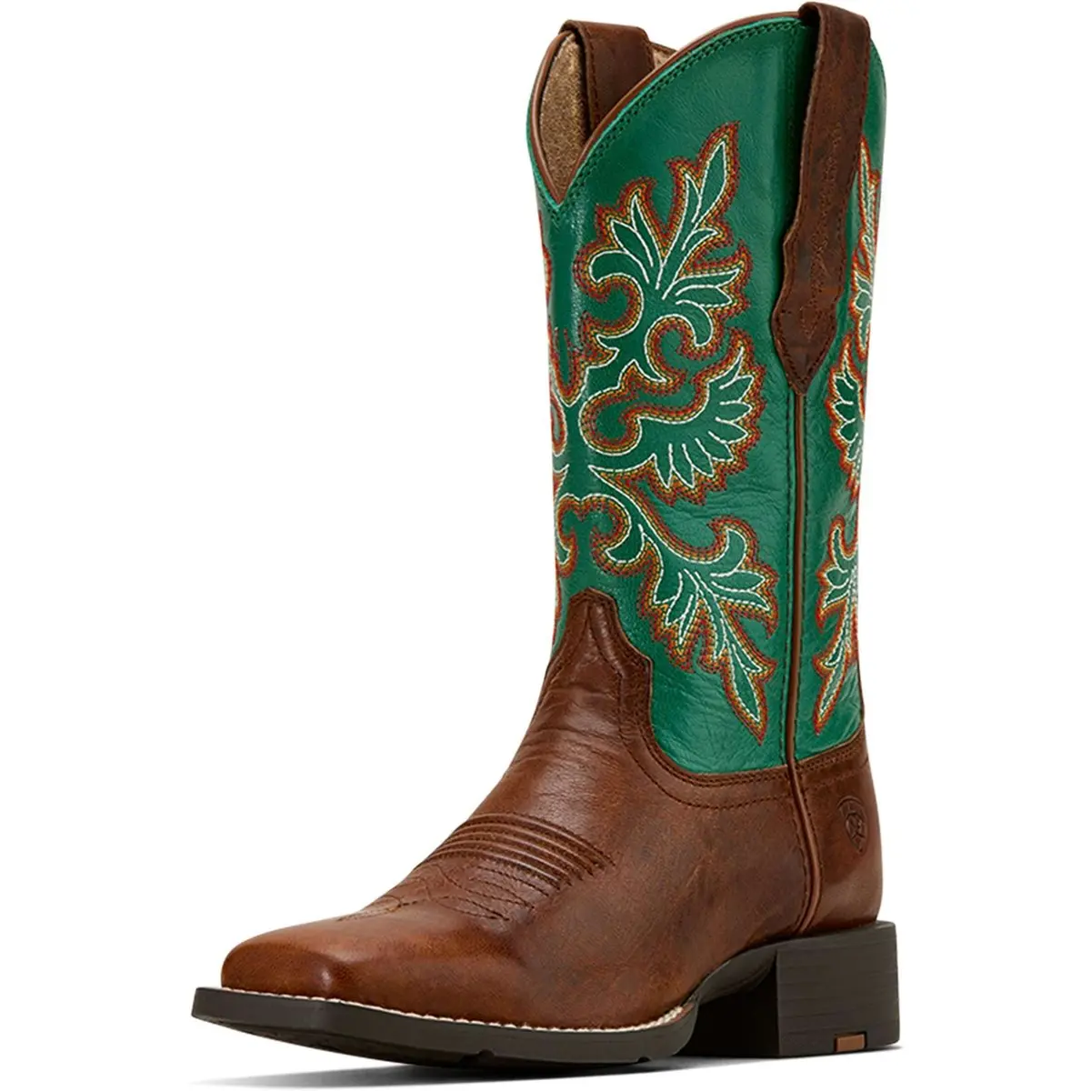 Ariat Westernlaarzen Round Up Stretchfit Dames Arizona Brown/Aged Jade 1