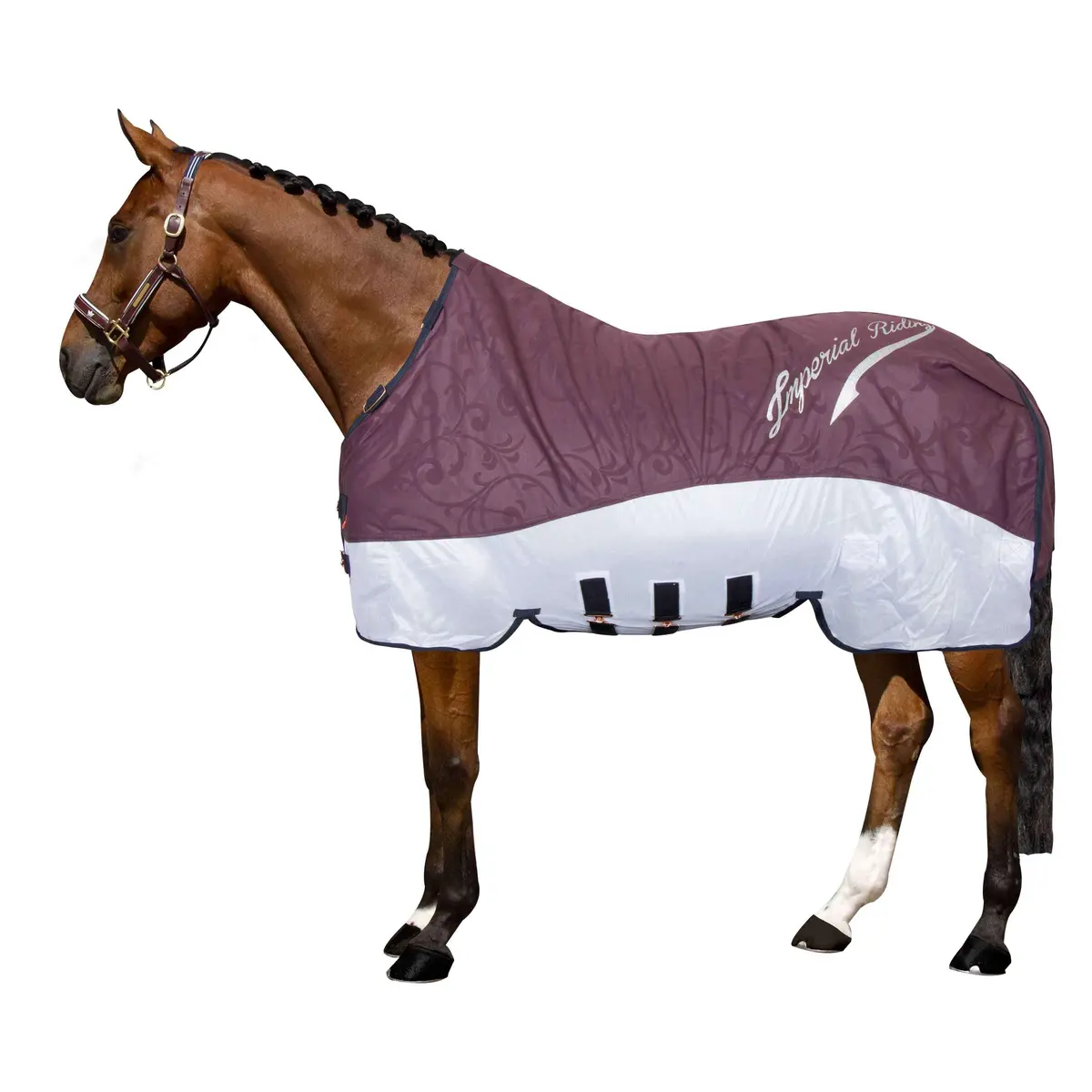 Imperial Riding Vliegen- En Regendeken Irhsuper-Dry Bordeaux 1