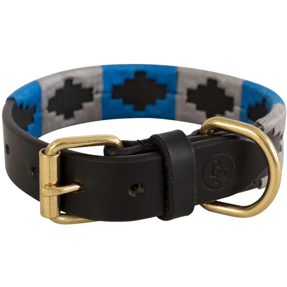 Br Hondenhalsband Blauw/Grijs 1