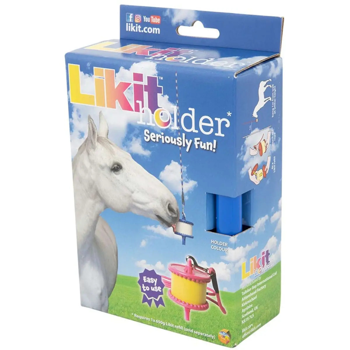 Likit Houder Met Touw Voor Steen Blauw 1