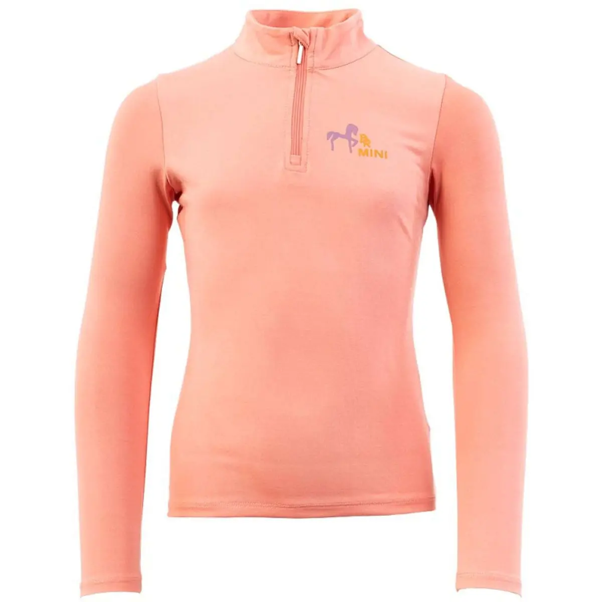 Br Shirt Zip-Up Mini Horse Peach Blossom 1